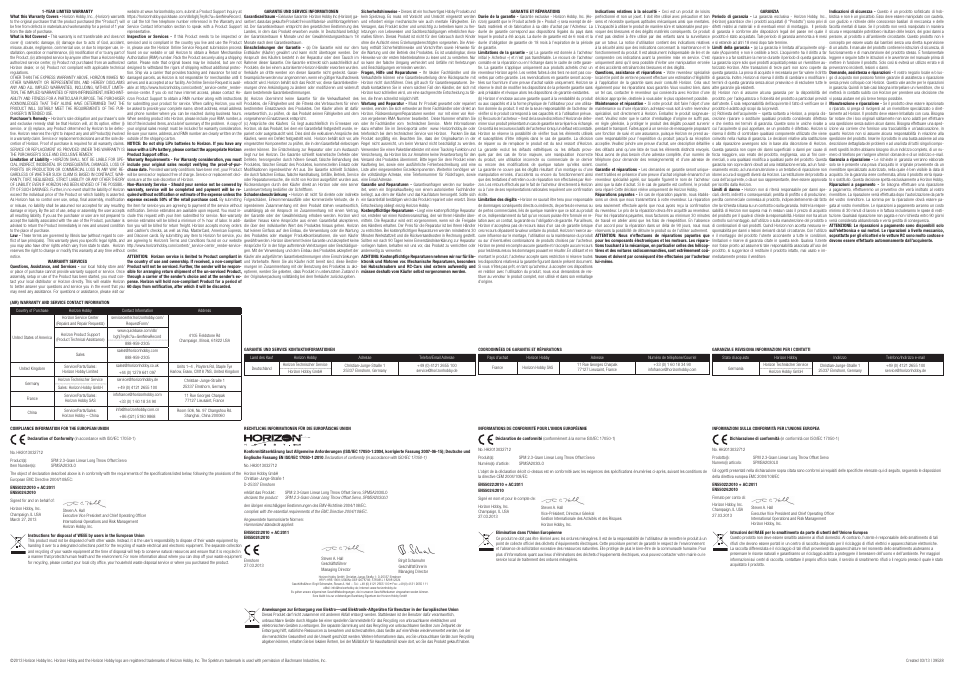 Spektrum SPMSA2030LO User Manual | Page 2 / 2