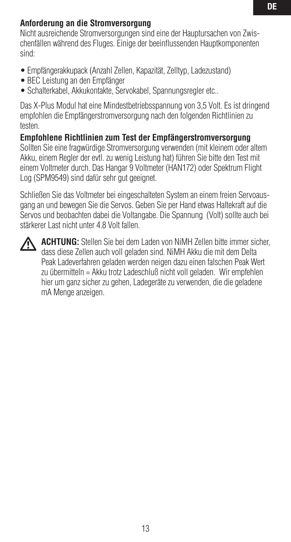 Spektrum SPMXP8000 User Manual | Page 13 / 32