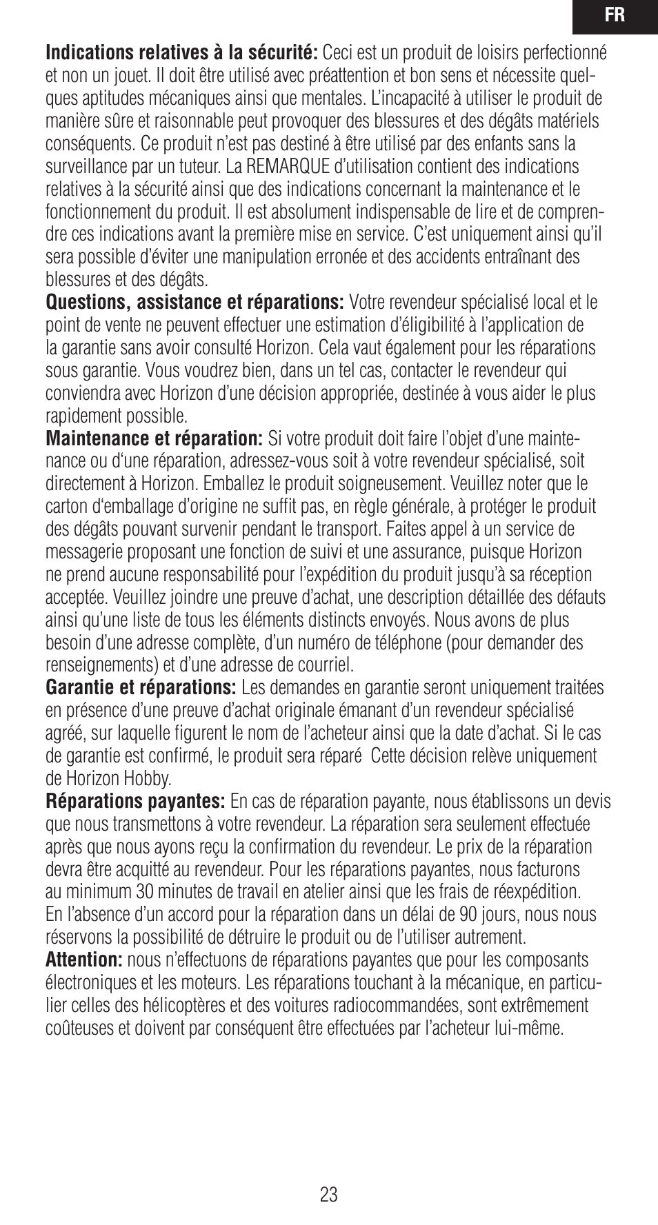 Spektrum SPMXP8000 User Manual | Page 23 / 32