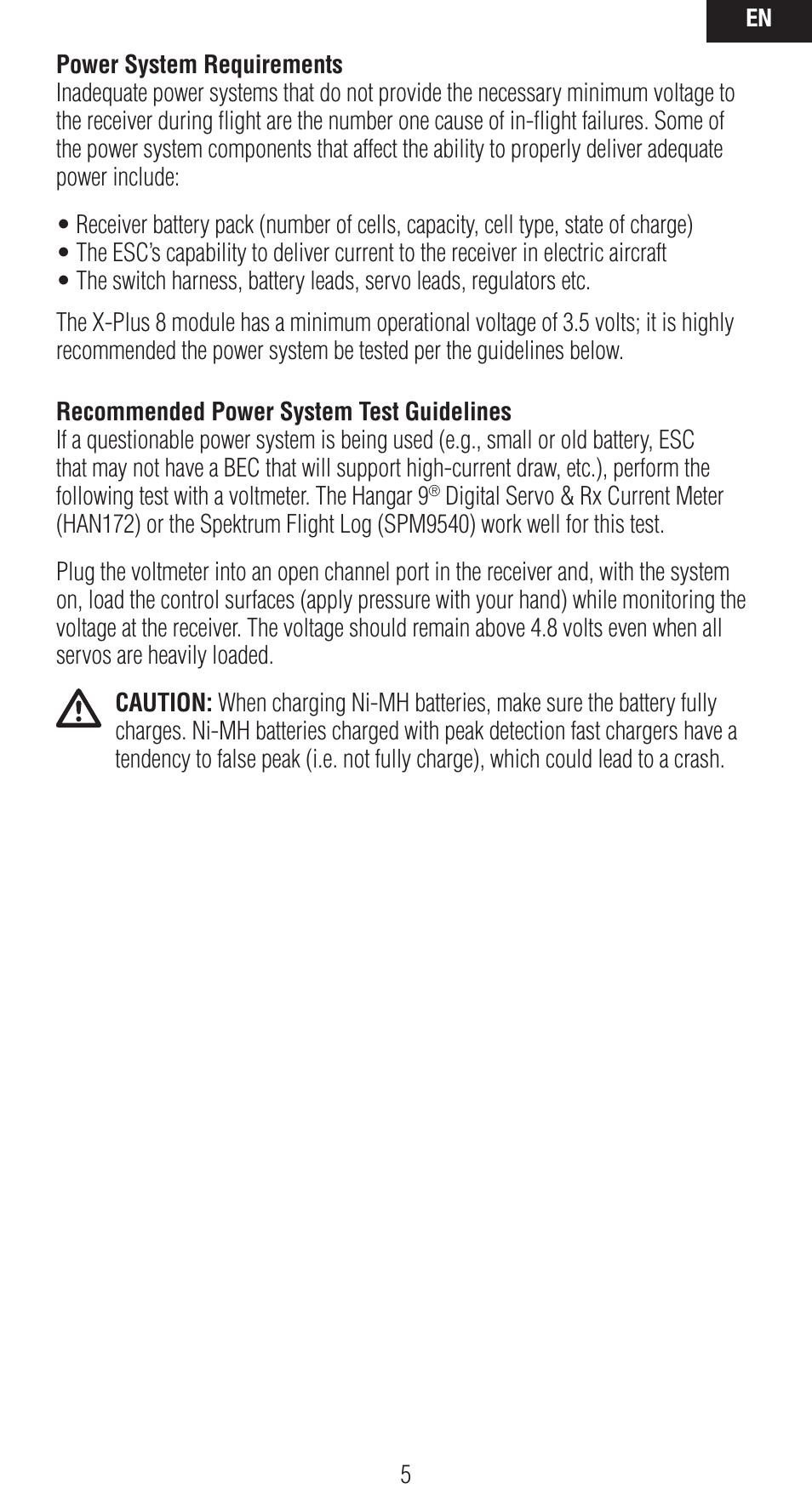 Spektrum SPMXP8000 User Manual | Page 5 / 32