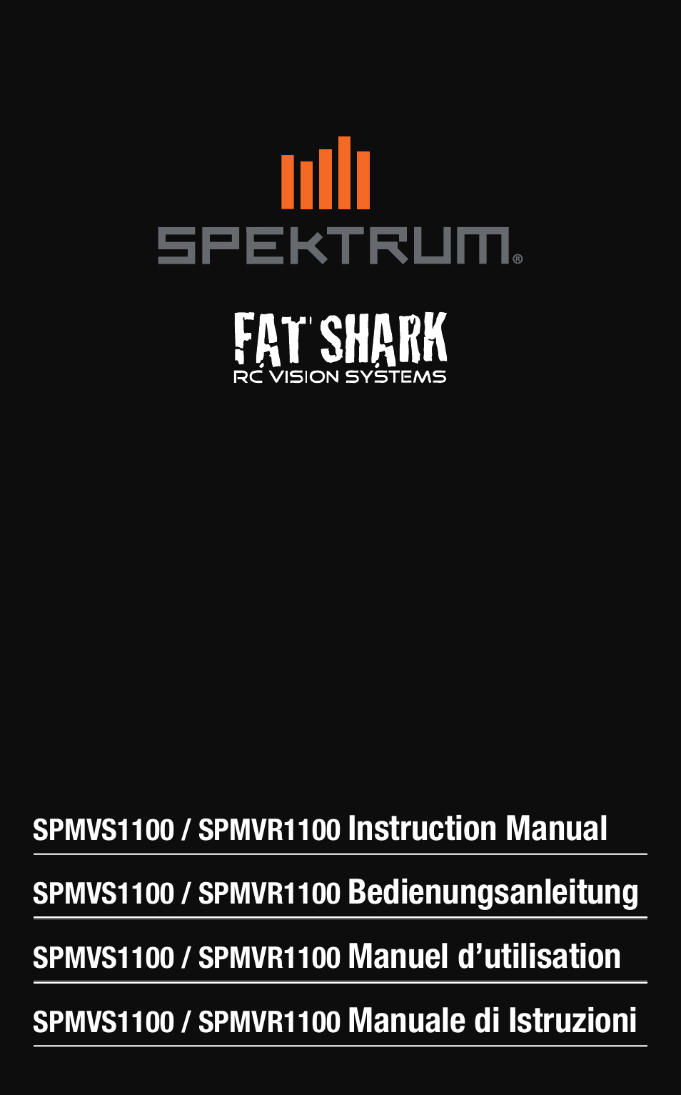 Spektrum SPMVS1100 User Manual | 20 pages