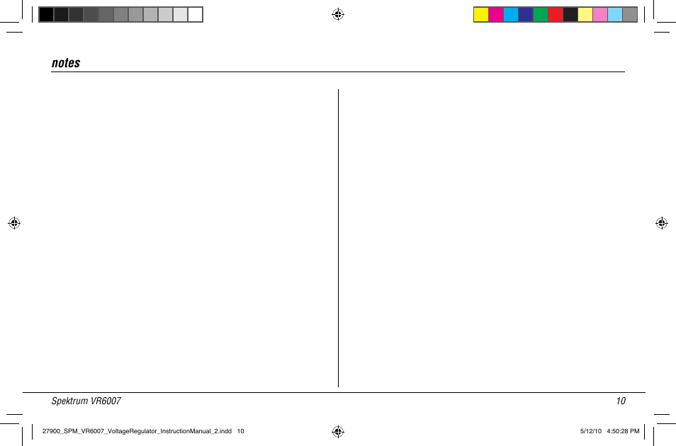 Spektrum SPMVR6007 User Manual | Page 12 / 12