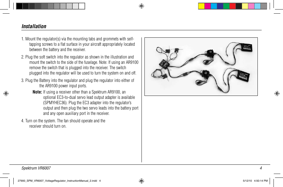 Installation | Spektrum SPMVR6007 User Manual | Page 6 / 12