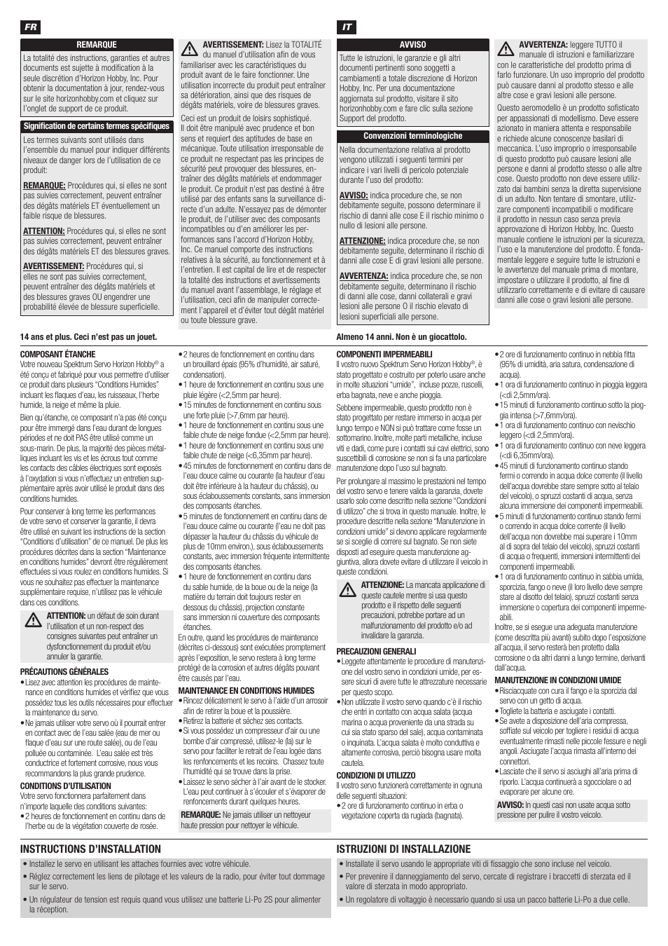 Spektrum SPMSS6170 User Manual | Page 2 / 4