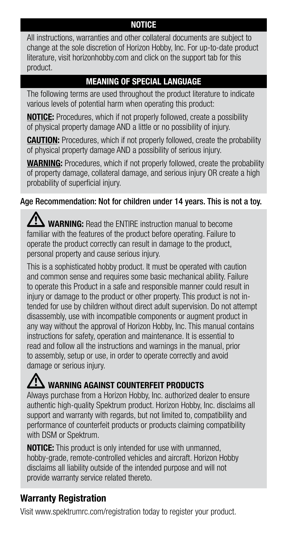 Spektrum SPMSRS4210 User Manual | Page 2 / 13