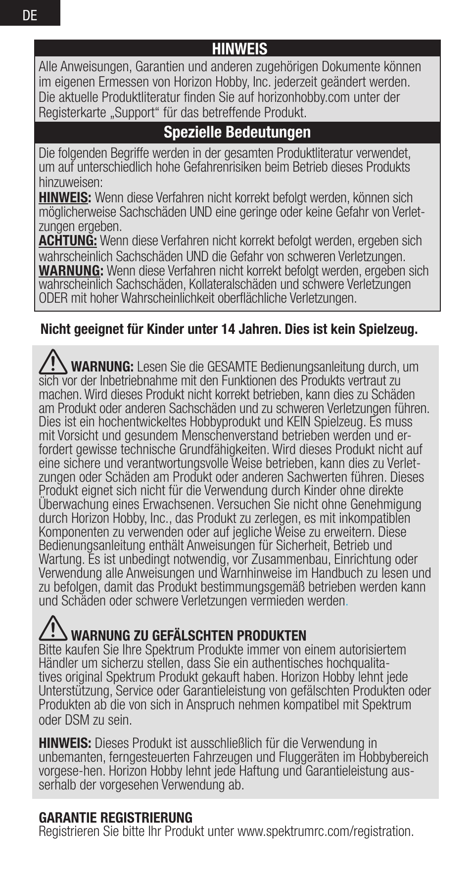 Spektrum SPMSR410 User Manual | Page 10 / 34