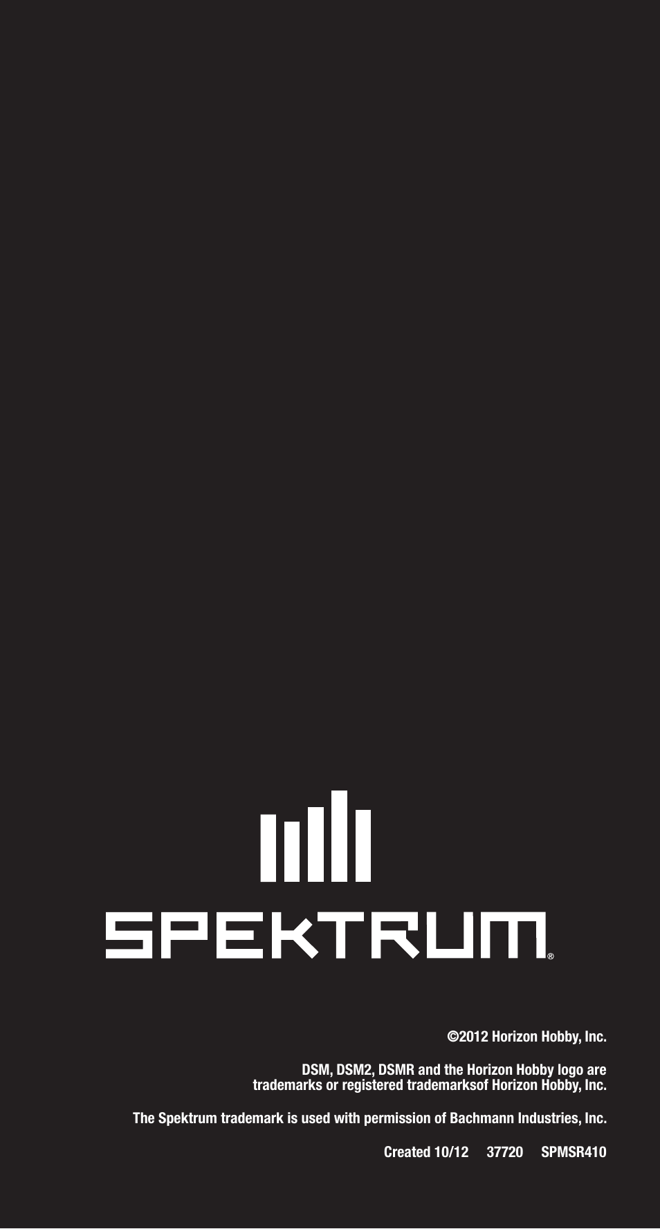 Spektrum SPMSR410 User Manual | Page 34 / 34