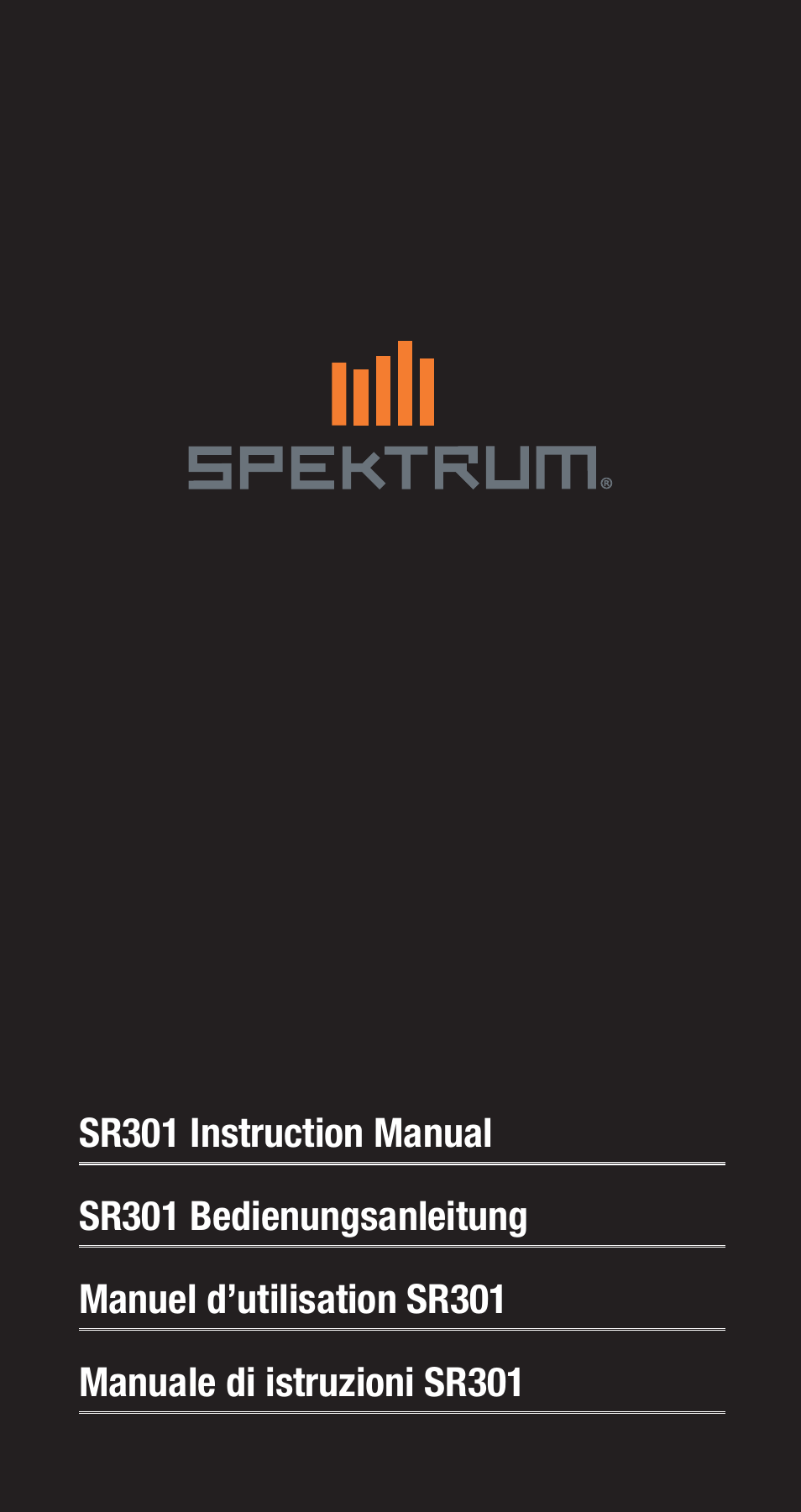 Spektrum SPMSR301 User Manual | 8 pages