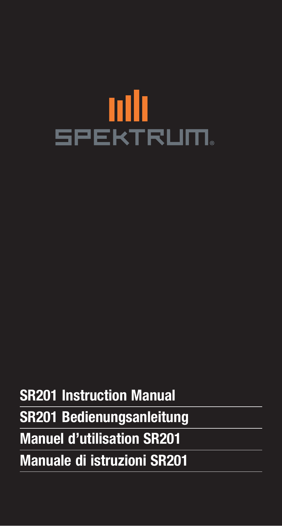 Spektrum SPMSR201 User Manual | 8 pages