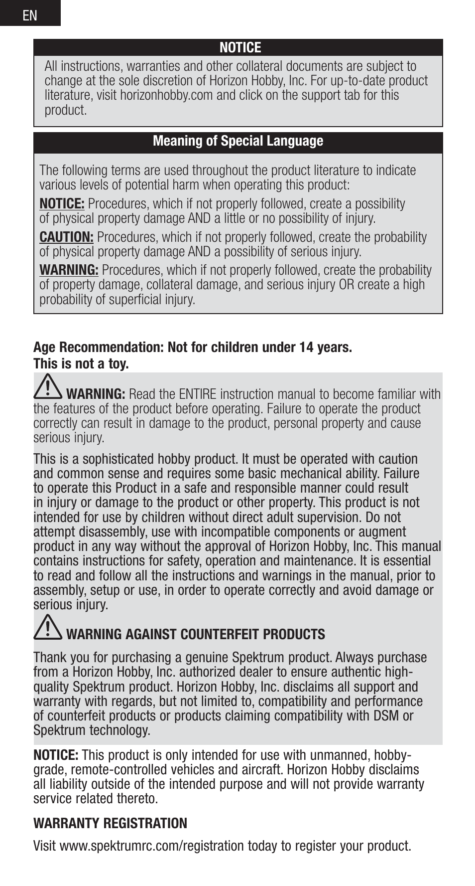 Spektrum SPMSR201 User Manual | Page 2 / 8