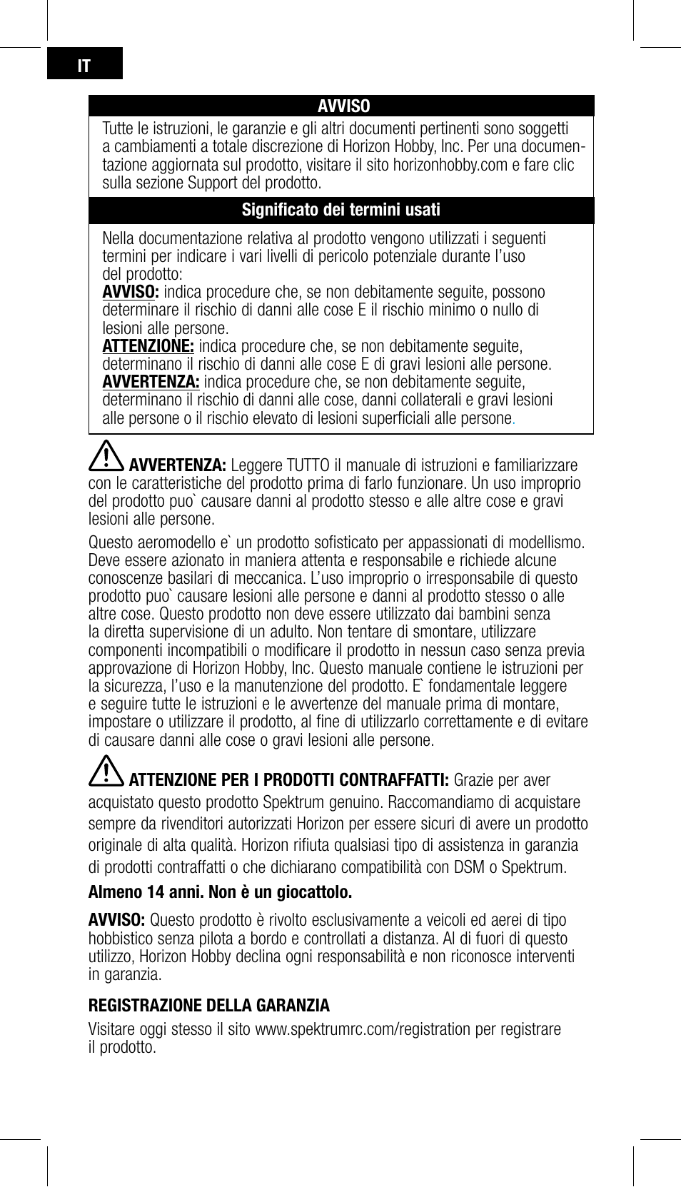 Spektrum SPMSR200 User Manual | Page 22 / 28