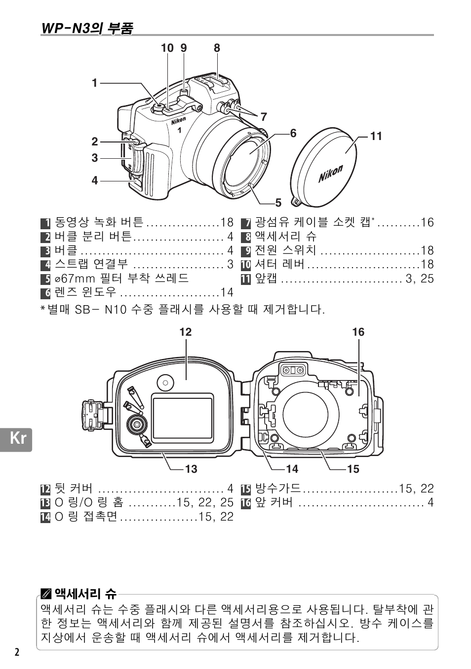 Wp-n3의 부품 | Nikon WP-N3 User Manual | Page 288 / 312