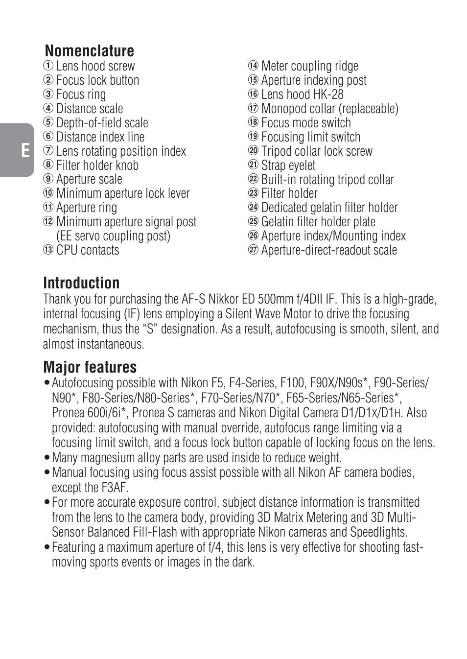 Nikon 500mm-f-4-IF-ED-II-AF-S-Nikkor User Manual | Page 12 / 54