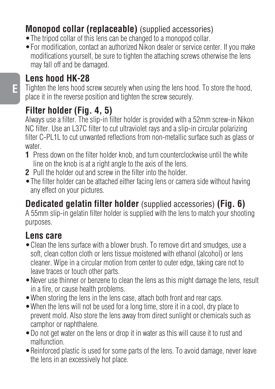 Nikon 500mm-f-4-IF-ED-II-AF-S-Nikkor User Manual | Page 16 / 54