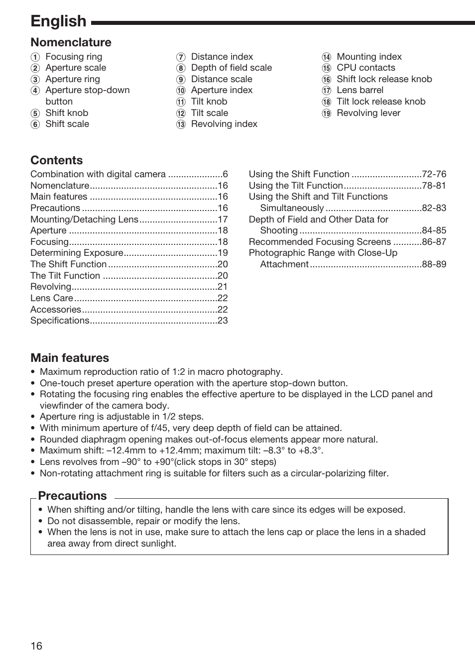 Nikon 85mm-f-28D-PC-Micro-Nikkor User Manual | Page 12 / 70