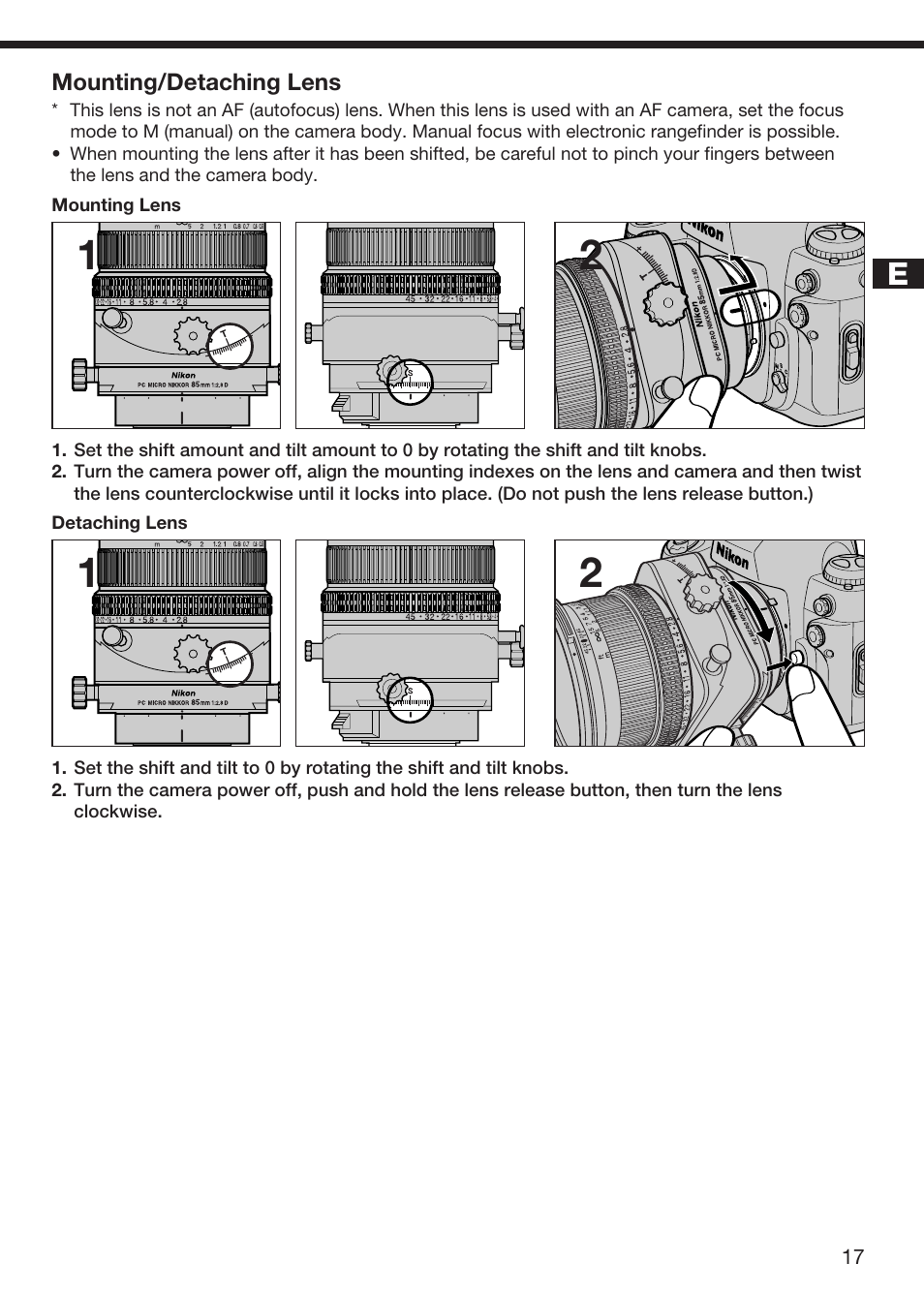 Nikon 85mm-f-28D-PC-Micro-Nikkor User Manual | Page 13 / 70