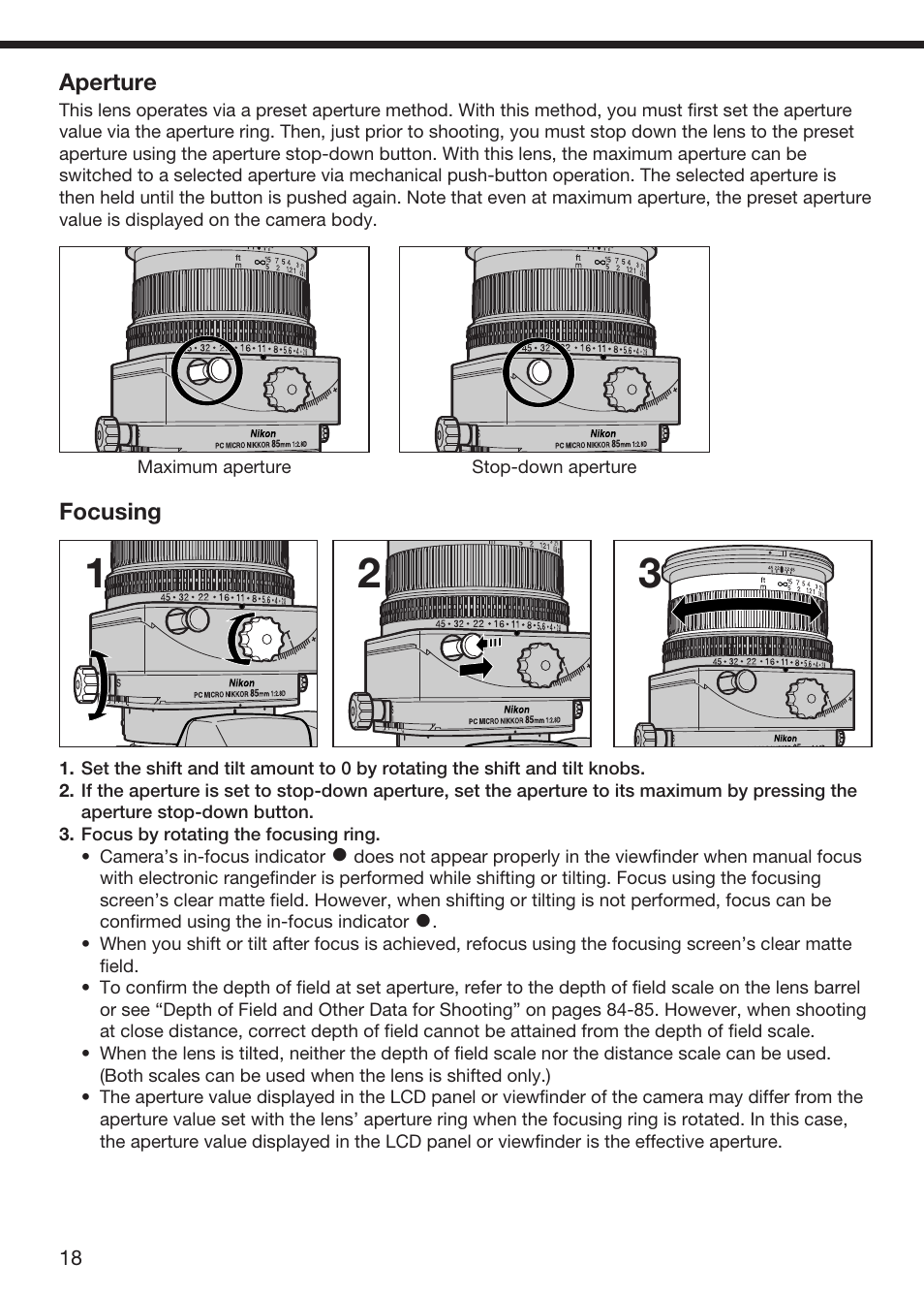 Nikon 85mm-f-28D-PC-Micro-Nikkor User Manual | Page 14 / 70