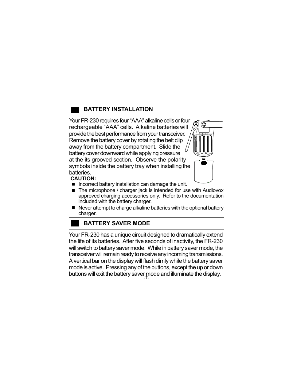 Audiovox FR-230 User Manual | Page 8 / 14