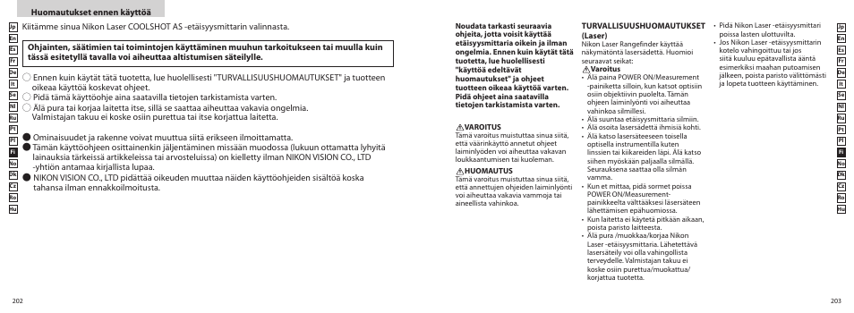 Nikon COOLSHOT User Manual | Page 102 / 156