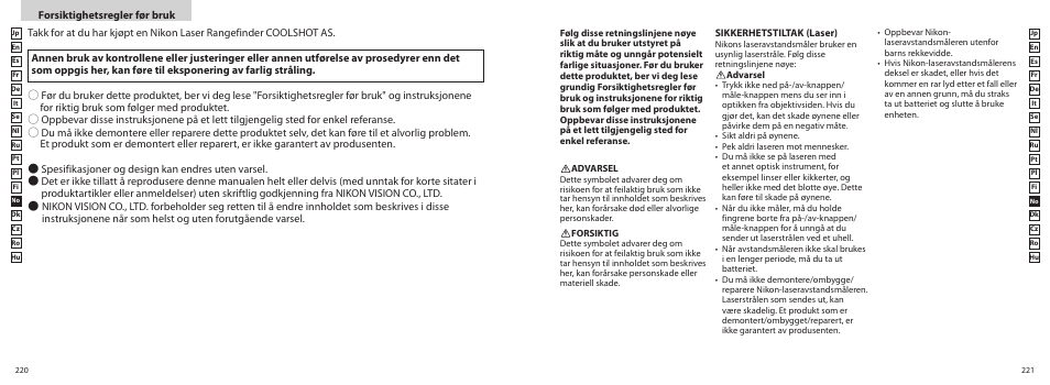 Nikon COOLSHOT User Manual | Page 111 / 156