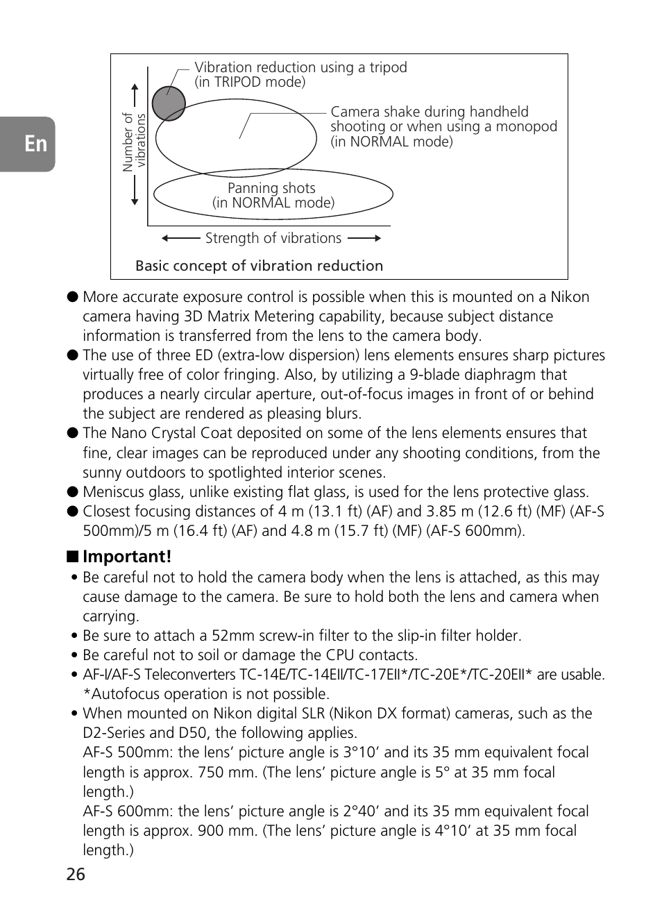 Nikon 500mm-f4G-ED-AF-S-VR-Nikkor User Manual | Page 26 / 224