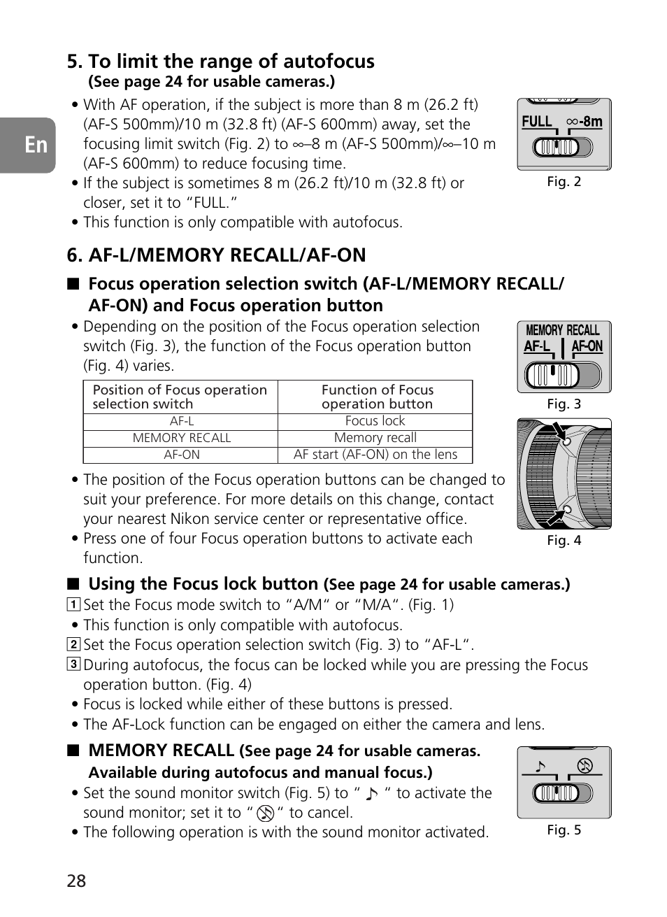 Nikon 500mm-f4G-ED-AF-S-VR-Nikkor User Manual | Page 28 / 224