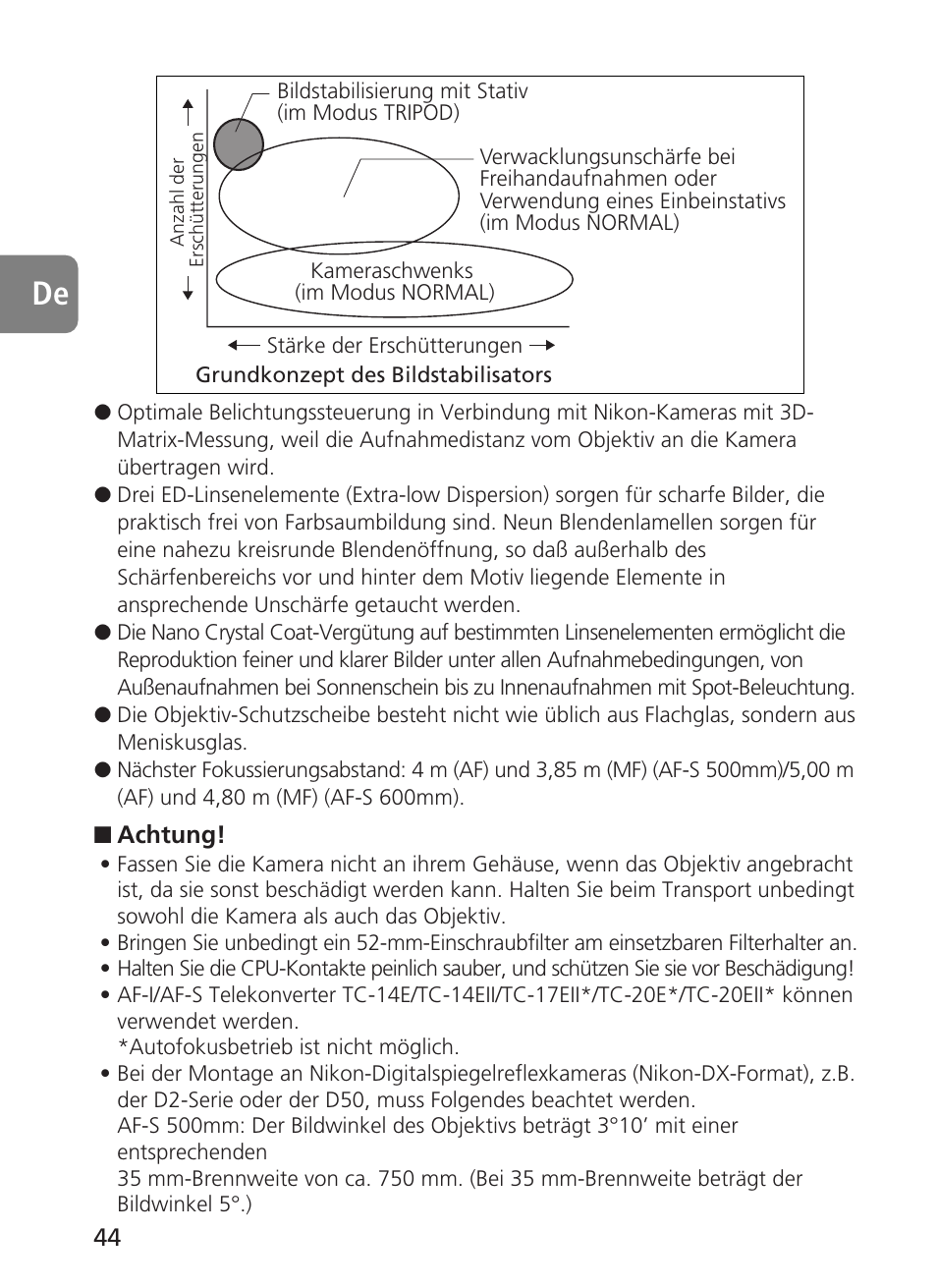 Nikon 500mm-f4G-ED-AF-S-VR-Nikkor User Manual | Page 44 / 224