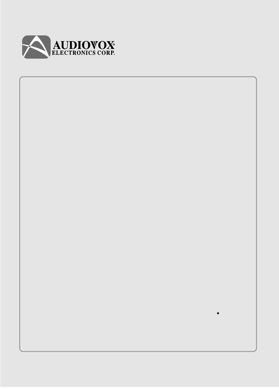 Audiovox FP1520 User Manual | Page 46 / 46