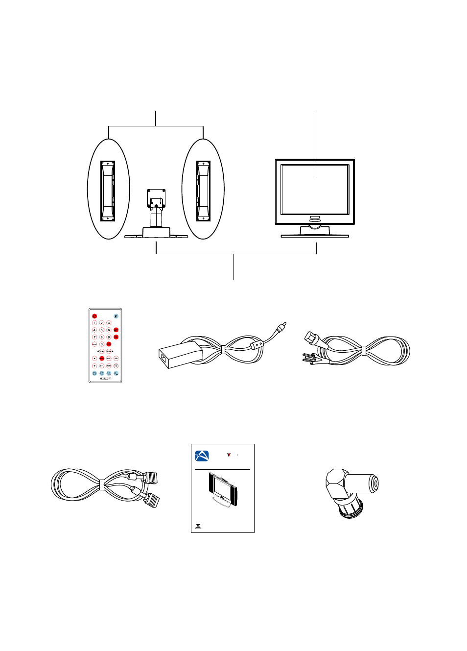 Mounted in base from the factory) | Audiovox FP1520 User Manual | Page 9 / 46