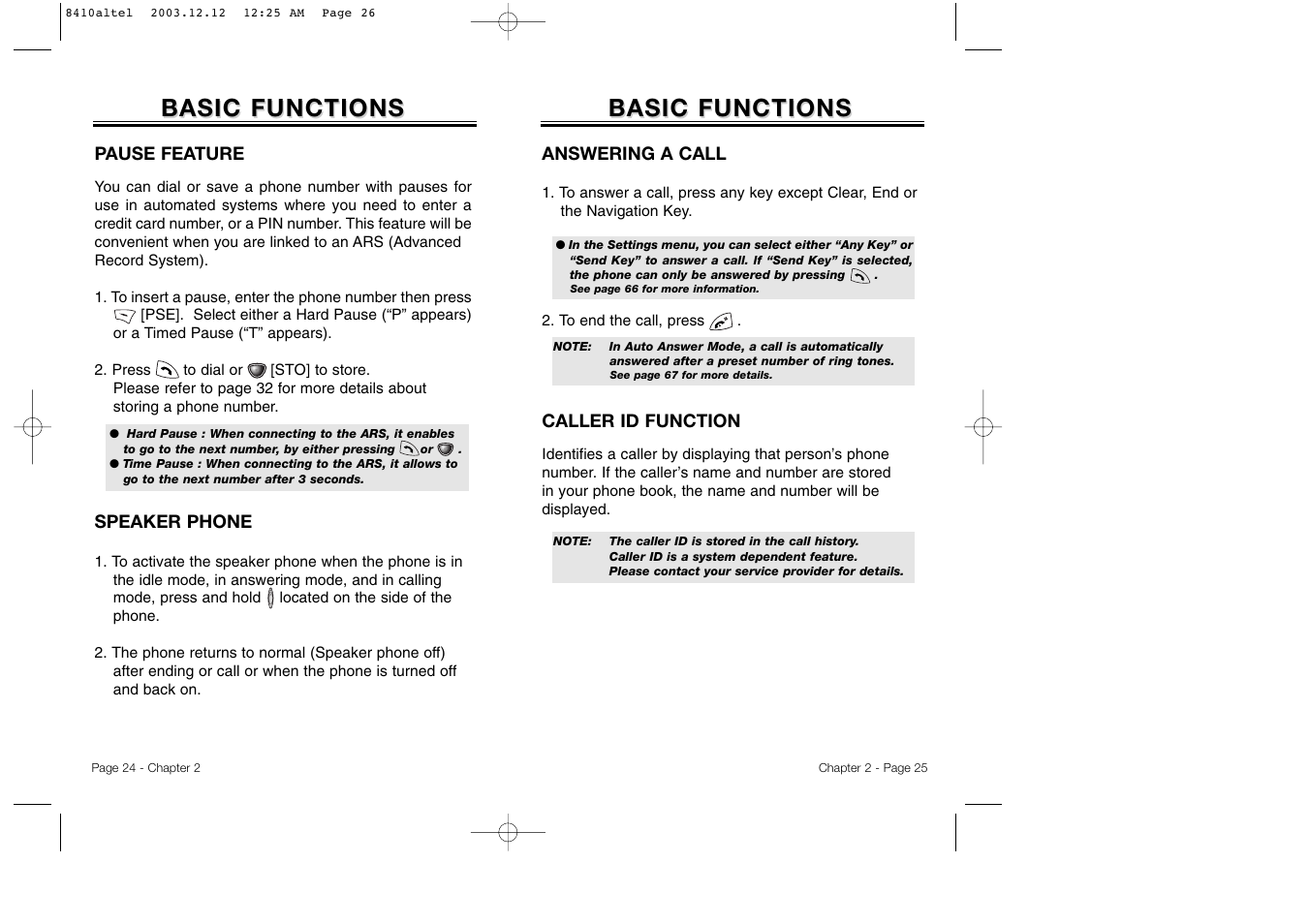 Basic functions | Audiovox CDM 8410 User Manual | Page 15 / 78