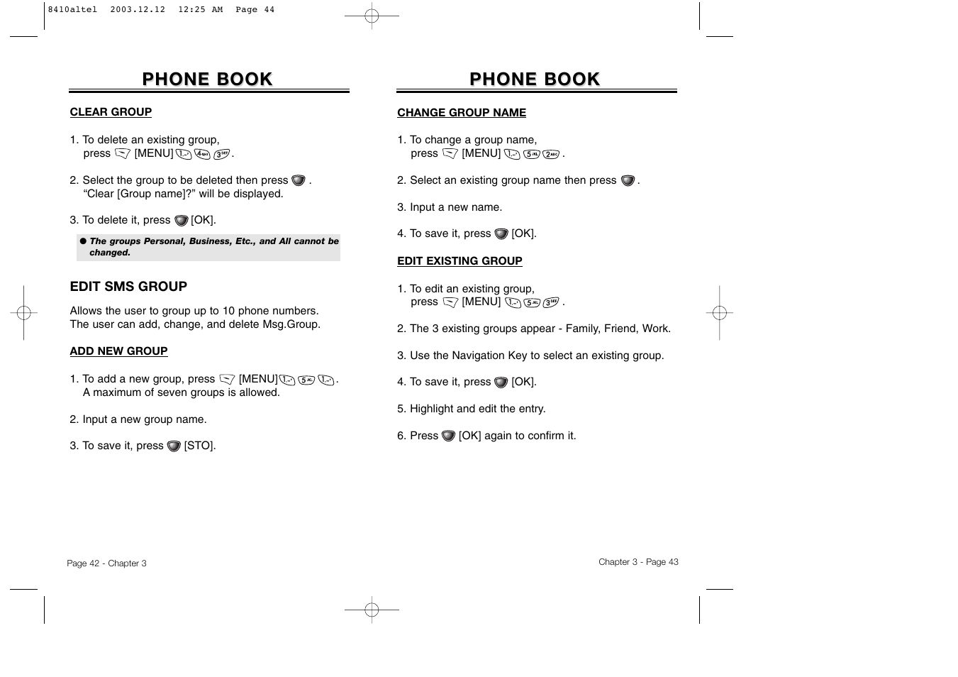Phone book | Audiovox CDM 8410 User Manual | Page 24 / 78