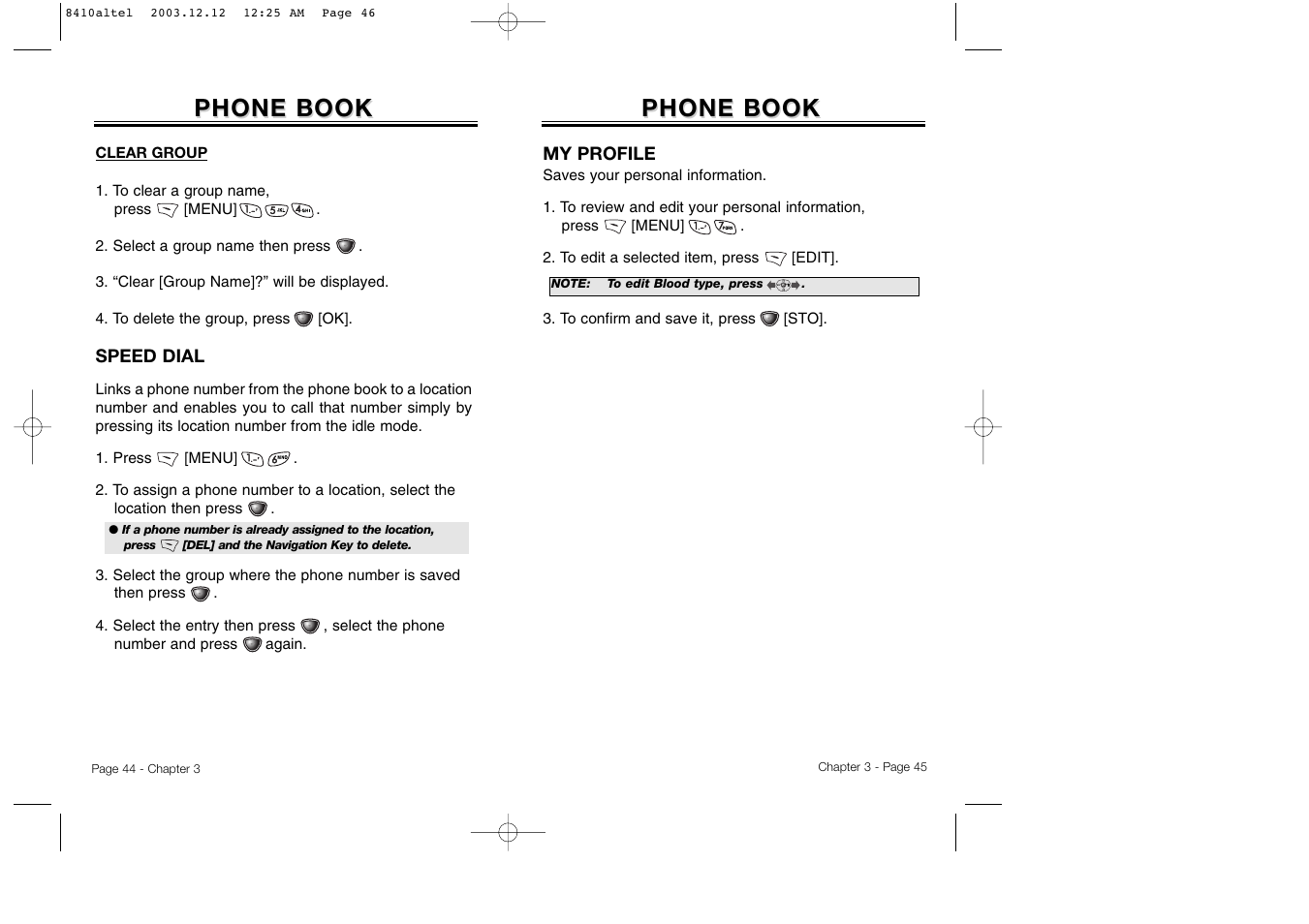 Phone book | Audiovox CDM 8410 User Manual | Page 25 / 78