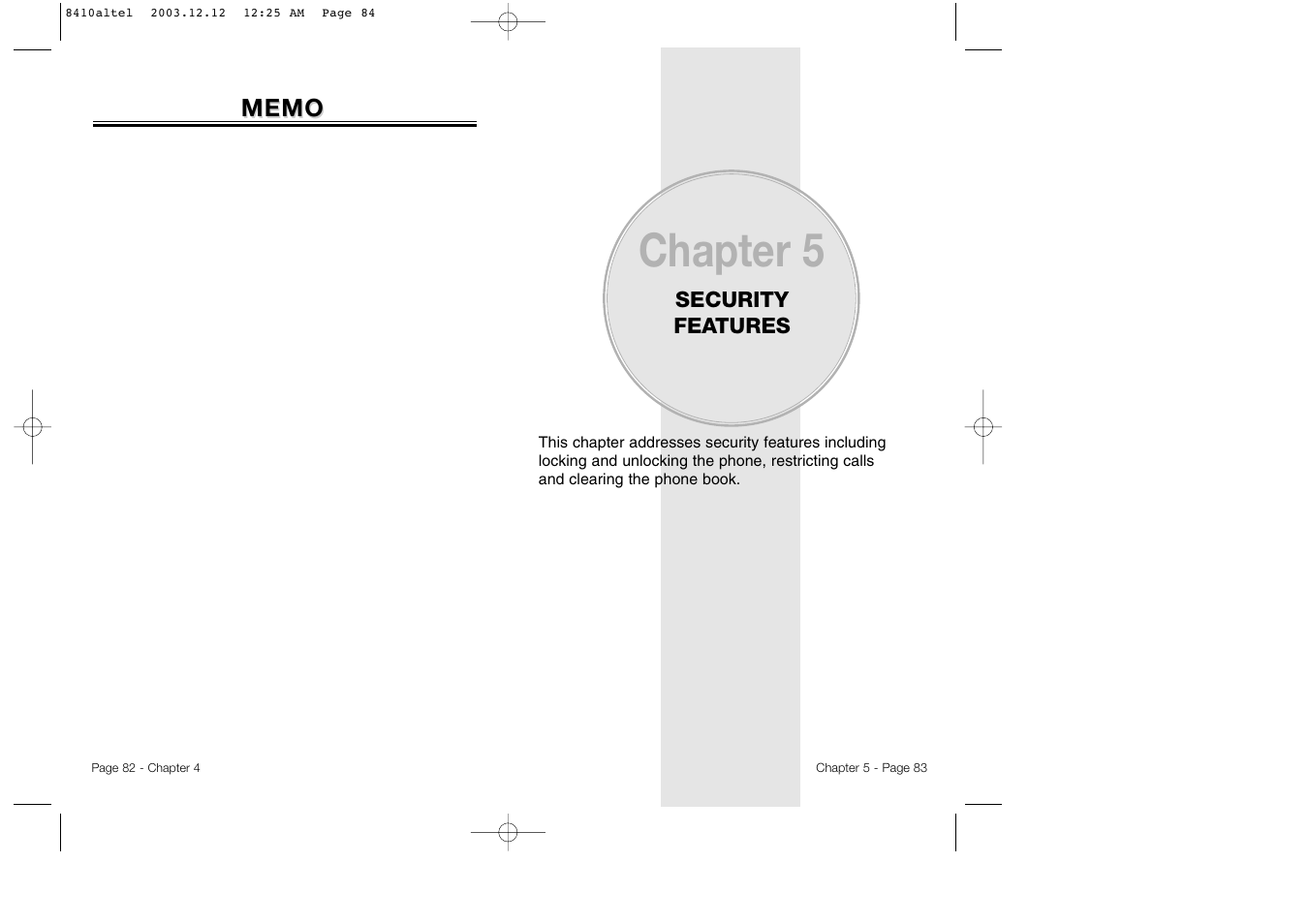 Chapter 5 | Audiovox CDM 8410 User Manual | Page 44 / 78