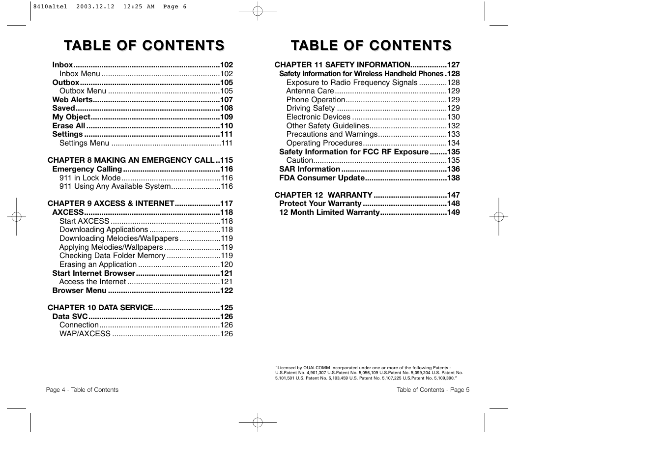 Audiovox CDM 8410 User Manual | Page 5 / 78