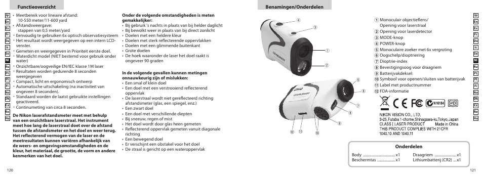 Nikon COOLSHOT User Manual | Page 61 / 139