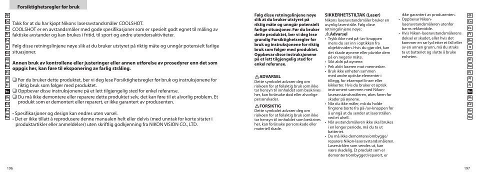 Nikon COOLSHOT User Manual | Page 99 / 139