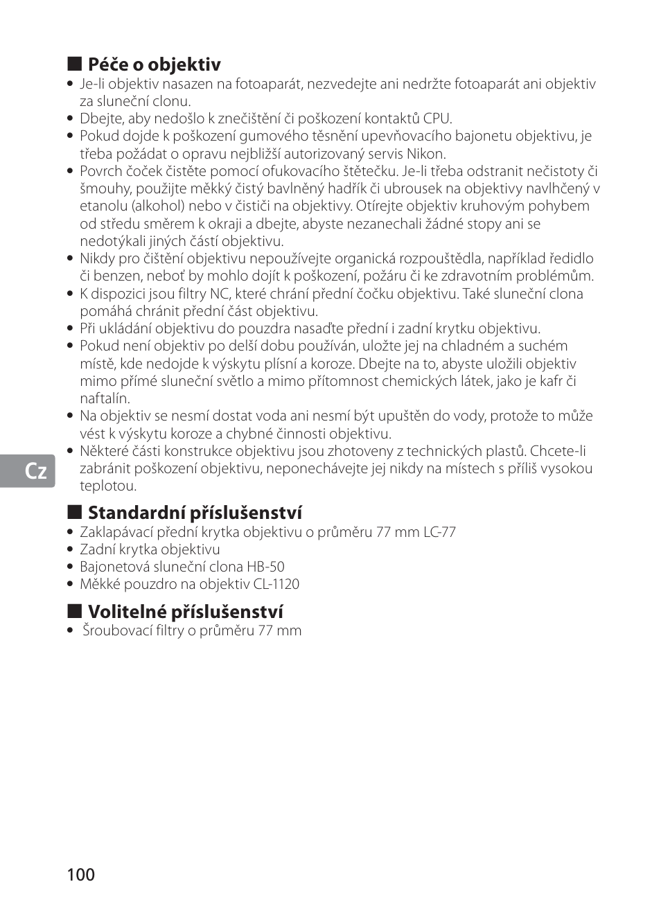 Jp en de fr es se ru nl it cz ch kr | Nikon 28-300mm-f-35-56G-ED-AF-S-VR-Zoom User Manual | Page 100 / 152