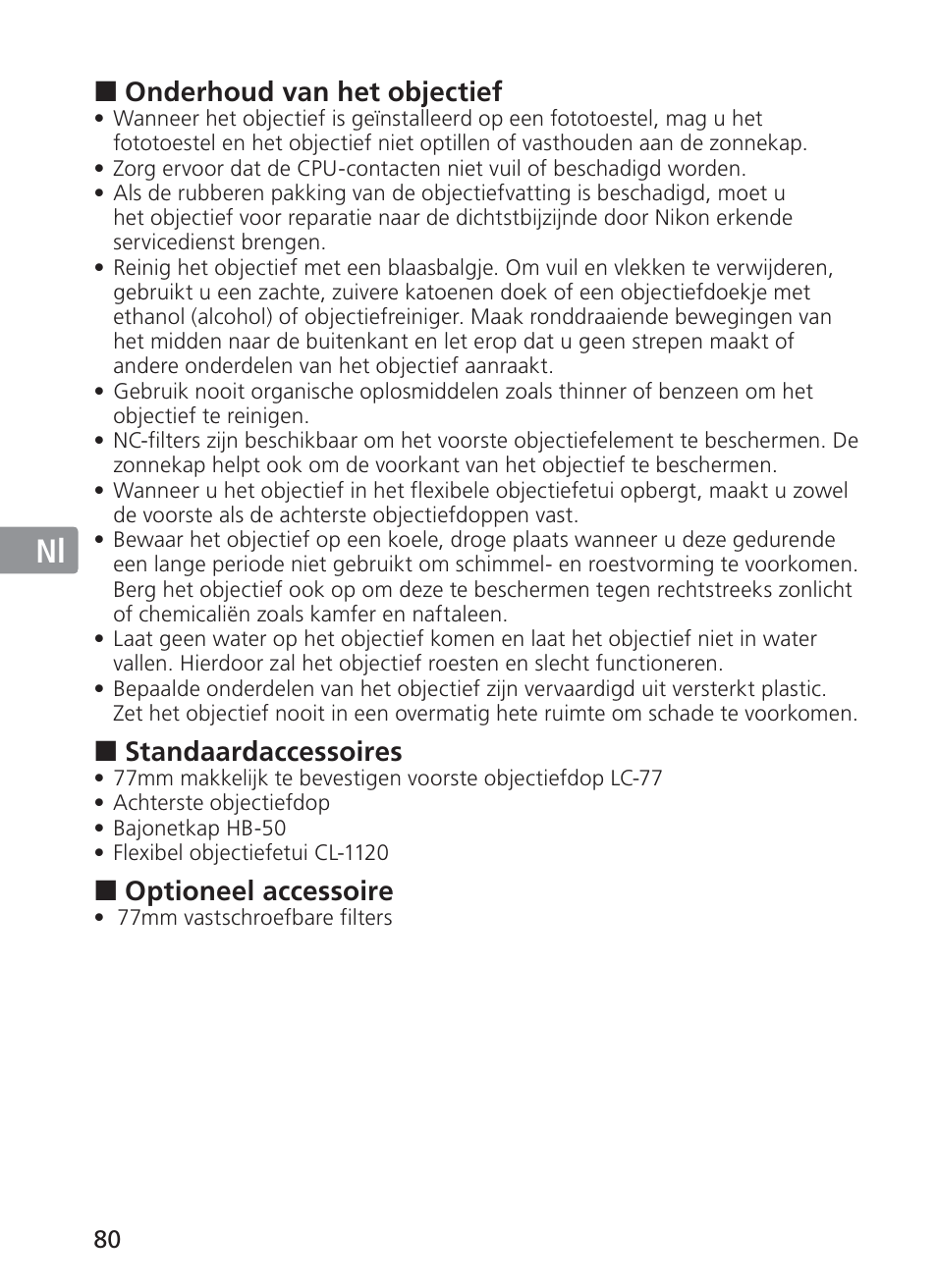 Jp en de fr es se ru nl it ck ch kr | Nikon 28-300mm-f-35-56G-ED-AF-S-VR-Zoom User Manual | Page 80 / 152