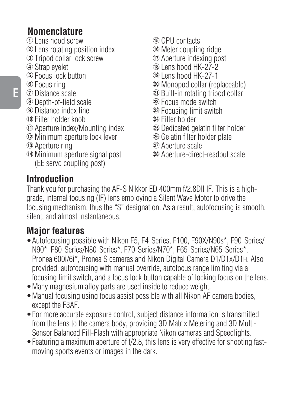 Nikon 400mm-f-28-IF-ED-II-AF-S-Nikkor User Manual | Page 12 / 56