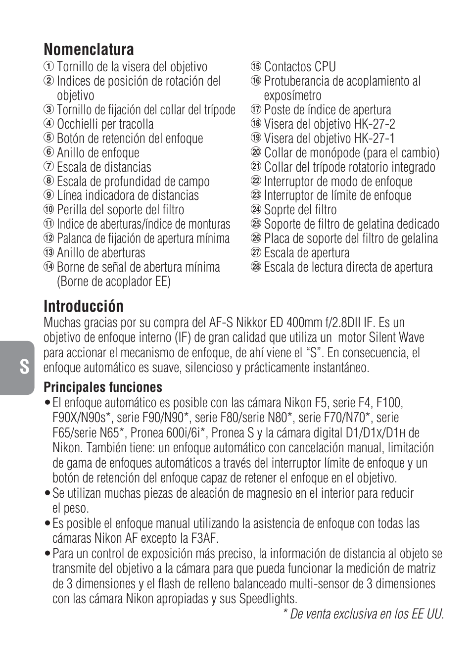 Nikon 400mm-f-28-IF-ED-II-AF-S-Nikkor User Manual | Page 30 / 56