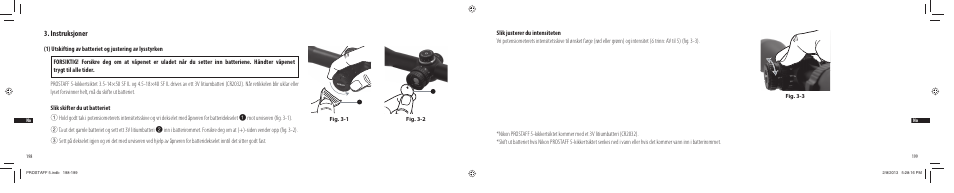 Instruksjoner | Nikon PROSTAFF User Manual | Page 100 / 138