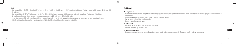 Vedlikehold | Nikon PROSTAFF User Manual | Page 103 / 138