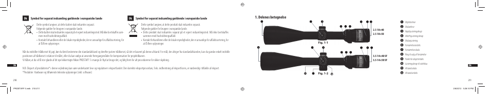 Delenes betegnelse | Nikon PROSTAFF User Manual | Page 106 / 138