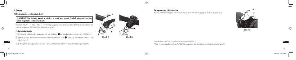 Pokyny | Nikon PROSTAFF User Manual | Page 117 / 138
