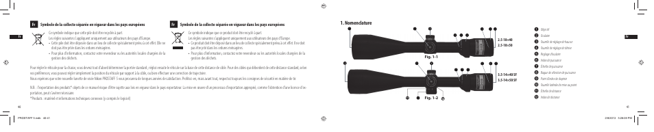 Nomenclature | Nikon PROSTAFF User Manual | Page 21 / 138