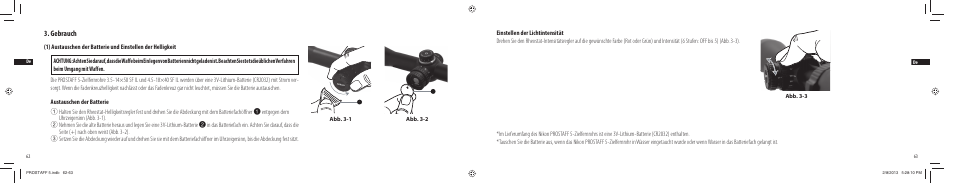 Gebrauch | Nikon PROSTAFF User Manual | Page 32 / 138