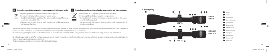 Naamgeving | Nikon PROSTAFF User Manual | Page 55 / 138