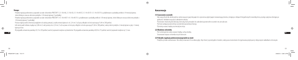 Konserwacja | Nikon PROSTAFF User Manual | Page 86 / 138