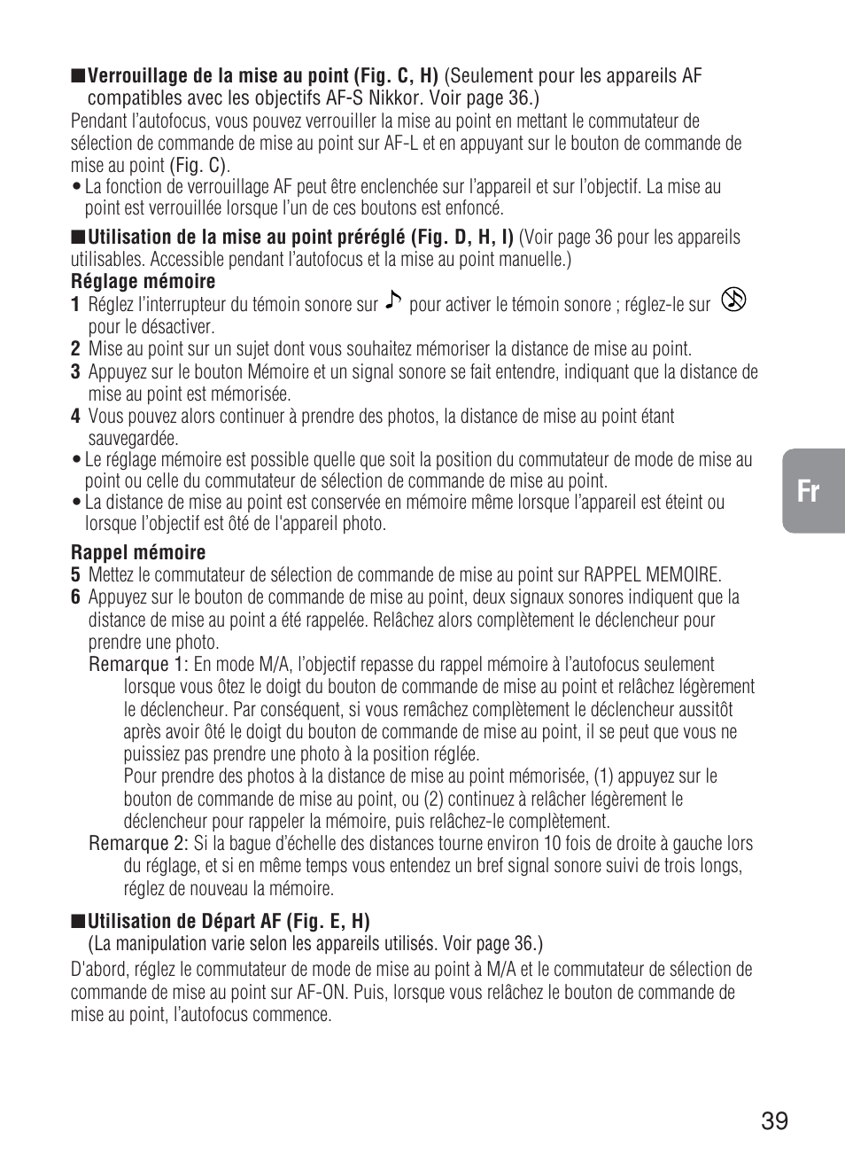 Nikon 200mm-f-2G-IF-ED-AF-S-VR-Nikkor User Manual | Page 39 / 88