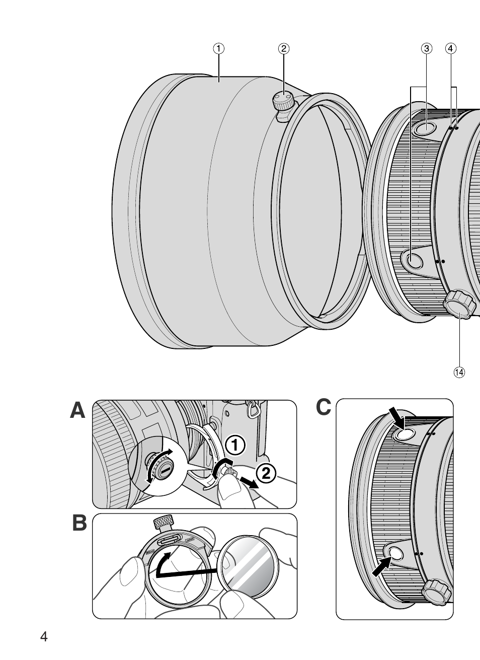 Ca b | Nikon 200mm-f-2G-IF-ED-AF-S-VR-Nikkor User Manual | Page 4 / 88